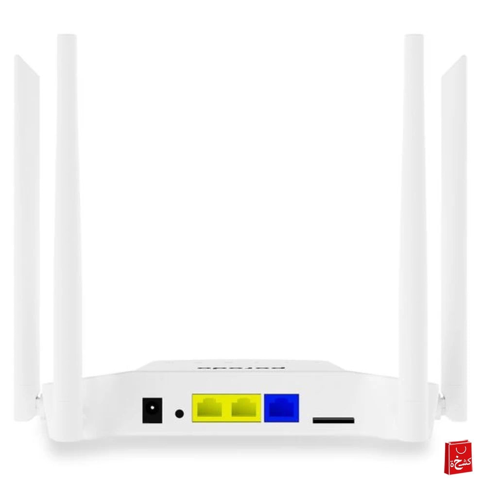 Wireless Wi-Fi Router Porodo High-Speed 4G Router 300Mbps - White