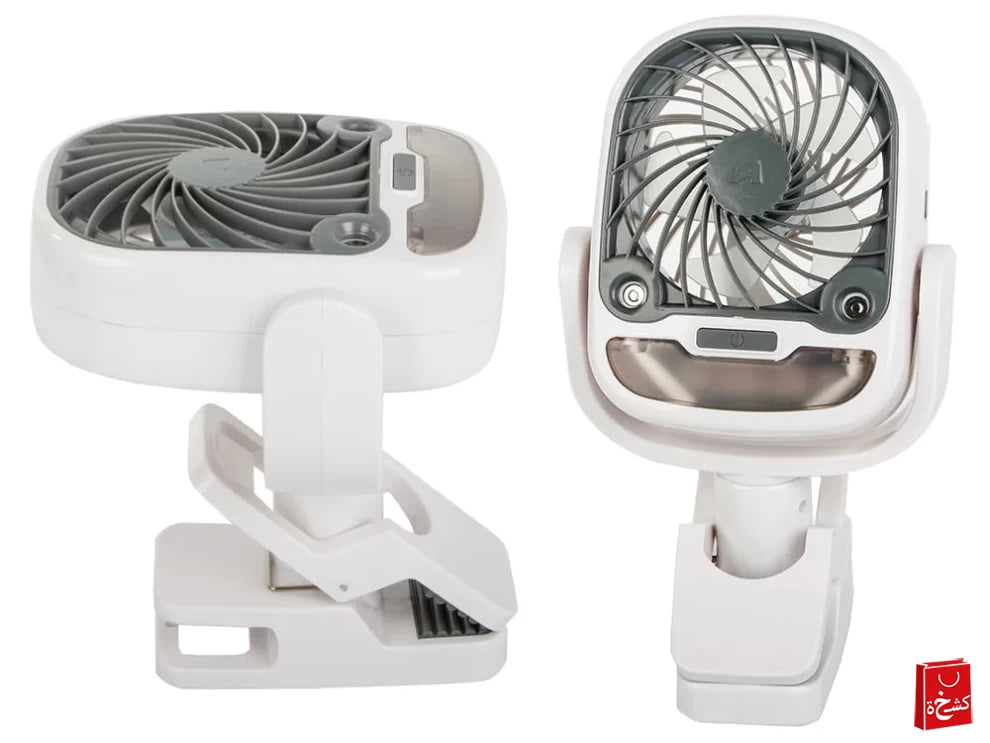 2 in 1 Battery 2000mAh LED RGB Portable Air Conditioner and USB Fan