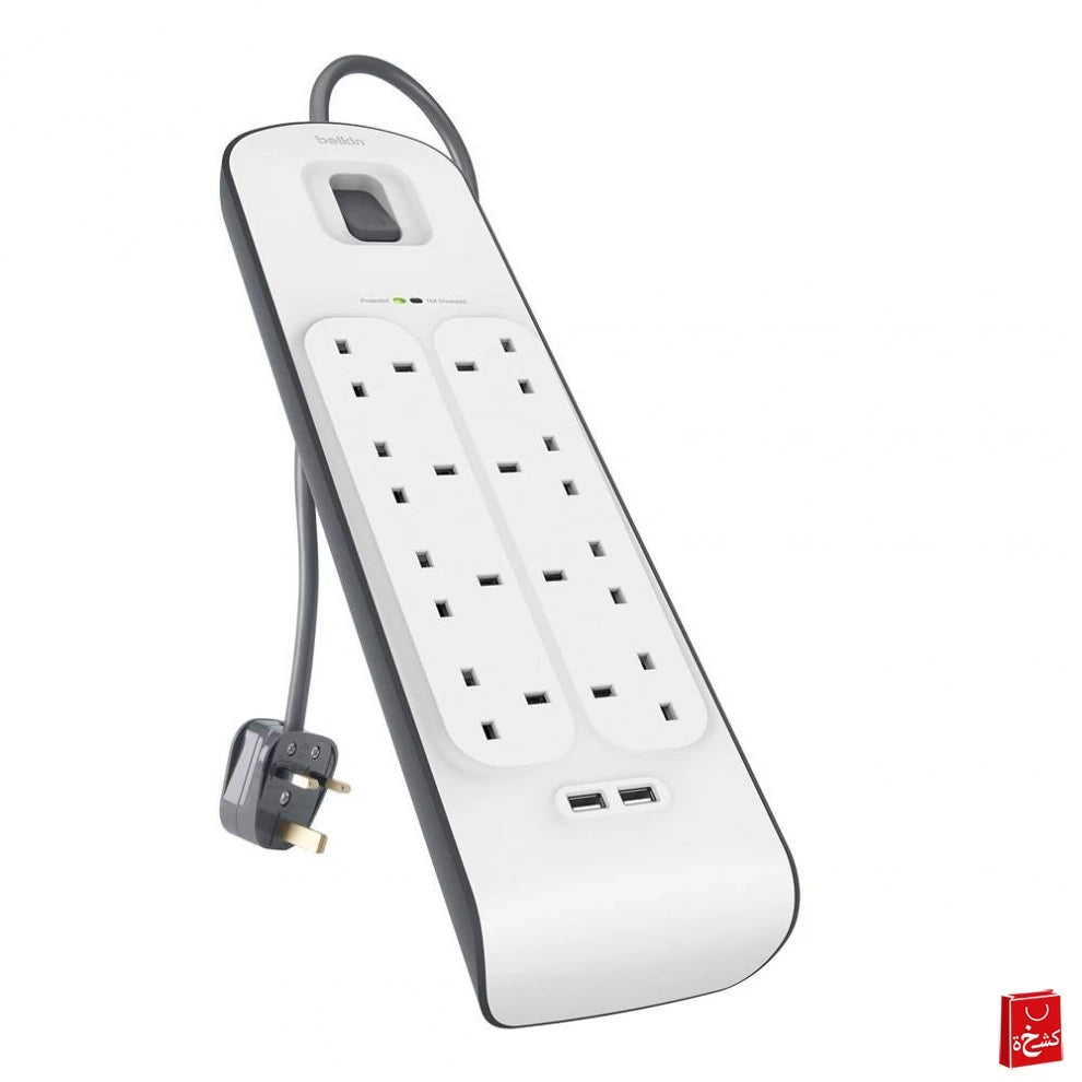 Belkin 2,4 Amp USB Charging 8-outlet Surge Protection Strip