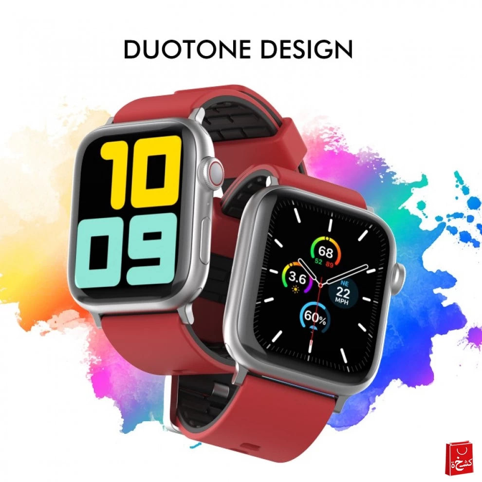 AhaStyle Band With DuoTone Design for Apple Watch 42/44mm-Red