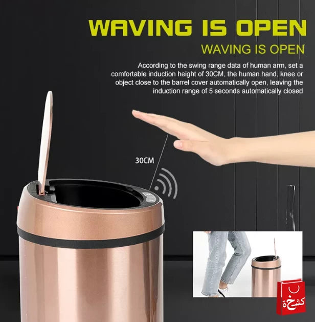 Automatic Touchless Infrared Motion Sensor Trash Can 8L