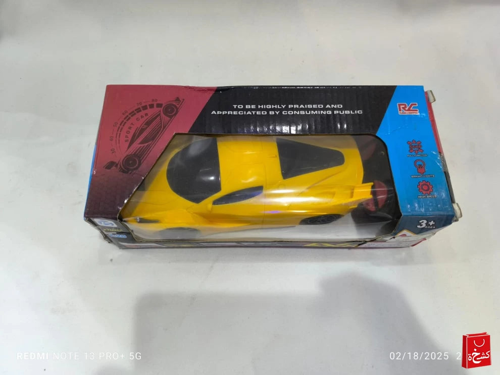 Battery Operated Super Race Car – Remote Control (GH887-4) | Yellow Color
