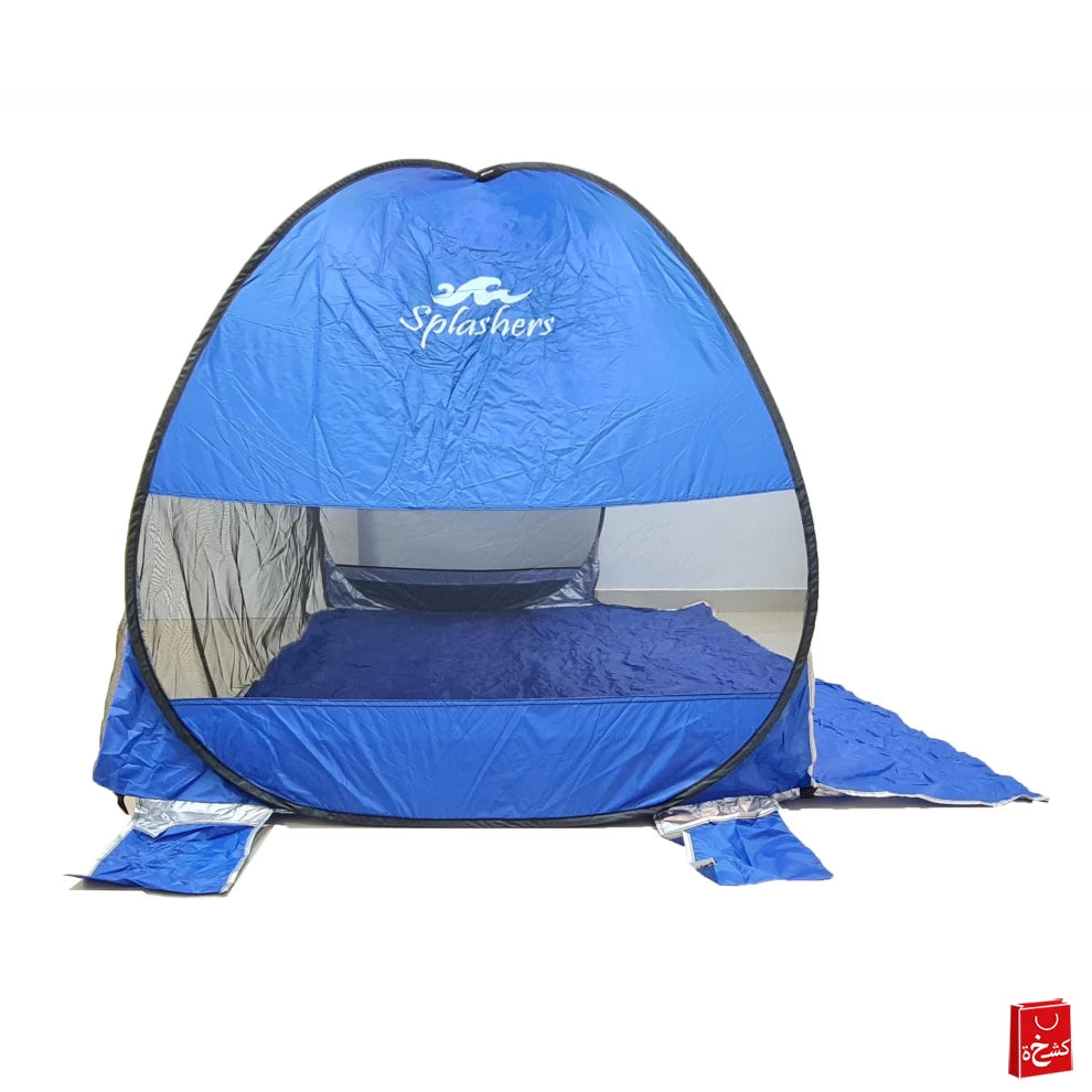 SPLASHERS Folding Pop-Up Tent – Blue (140 x 168 x 152 cm)