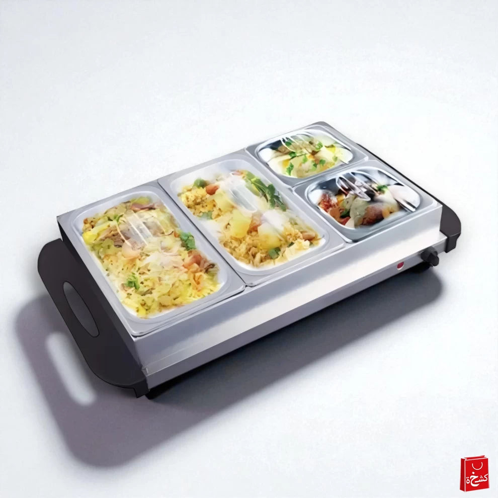 Sumo Electric Buffet Food Warmer Tray With 4 Compartments -300W