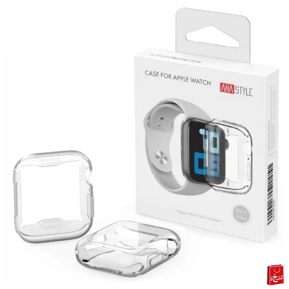 AhaStyle Tpu Case For Apple Watch 40mm (2pack)-Clear