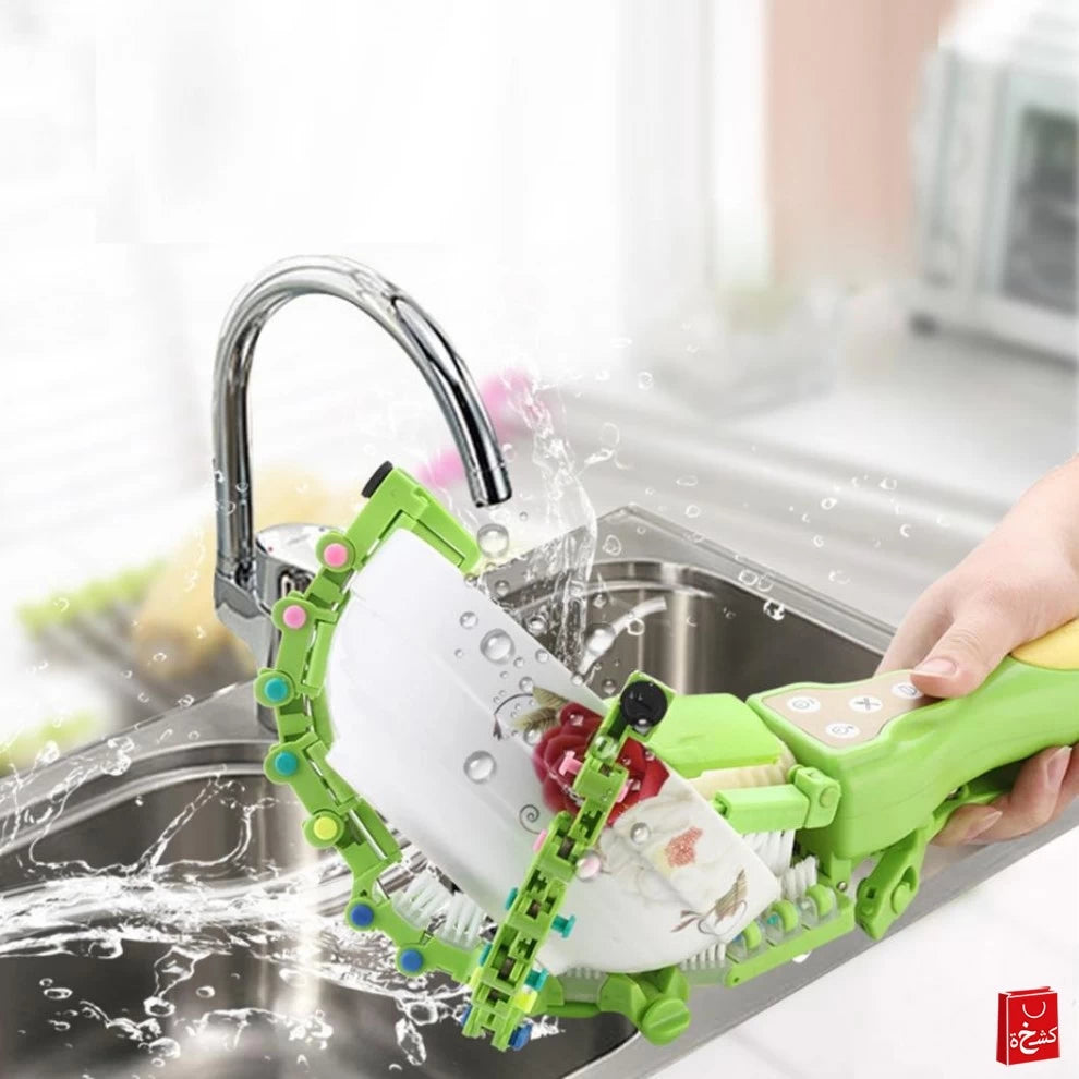 Spinning Handheld Automatic Dish Scrubber Fits Kitchen Bowls Plates