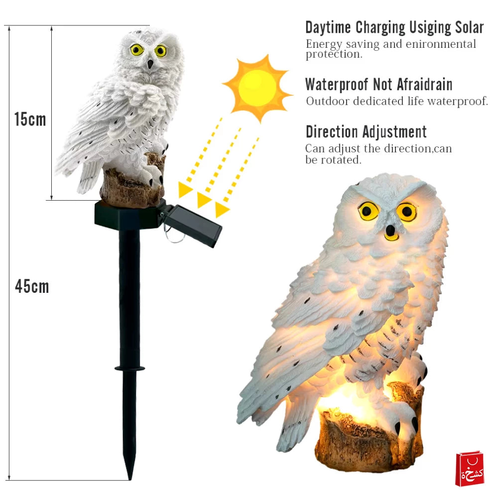 Solar Owl Garden Light Outdoor Waterproof LED Lawn Lamp