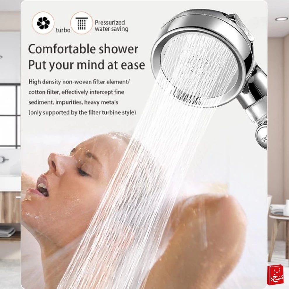 Shower Head with Fan