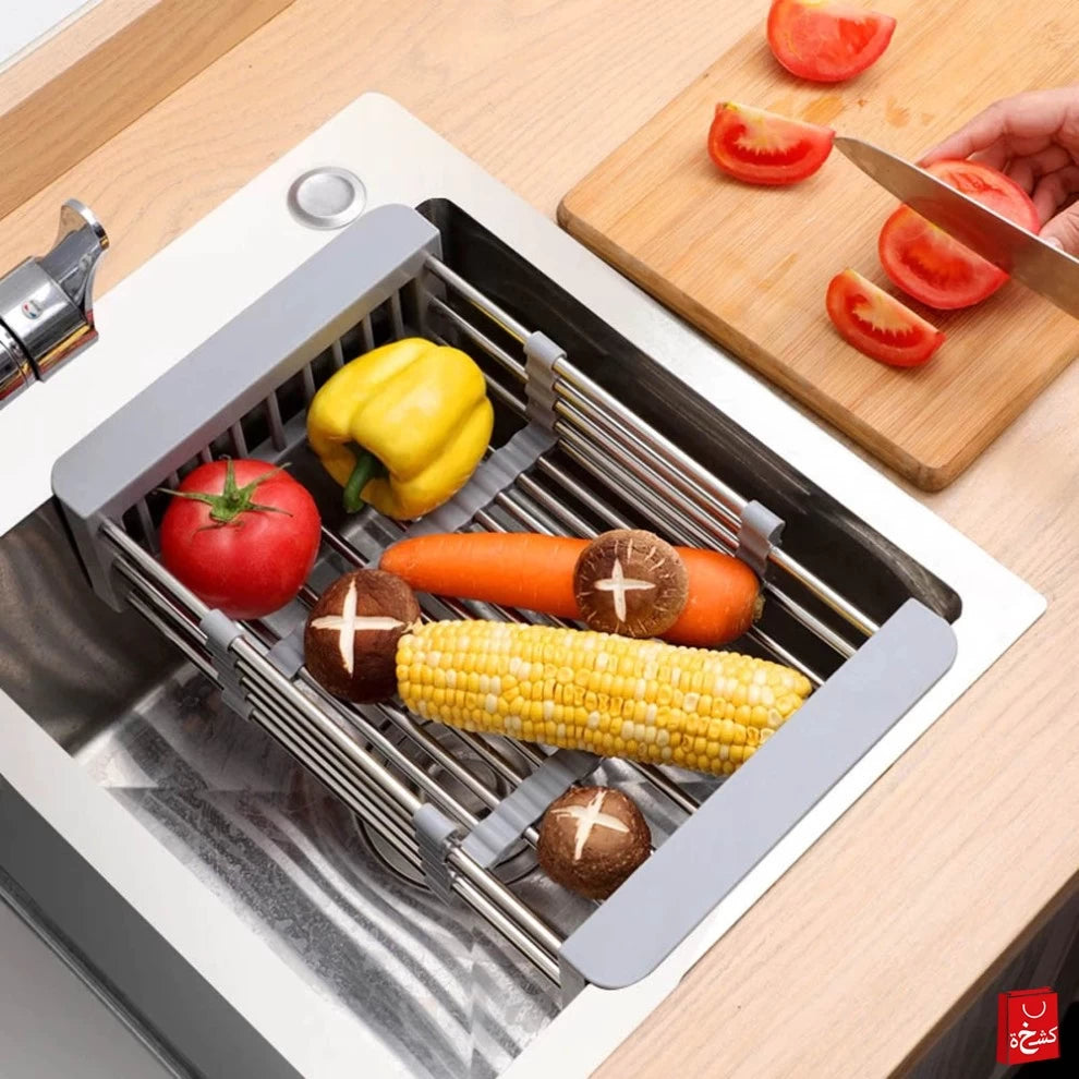 Adjustable Sink Dish Drying Rack Kitchen Organizer