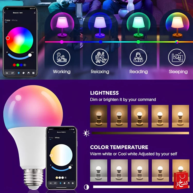 Tuya Smart LED Bulb 4g Wifi Light E27 RGB 9W