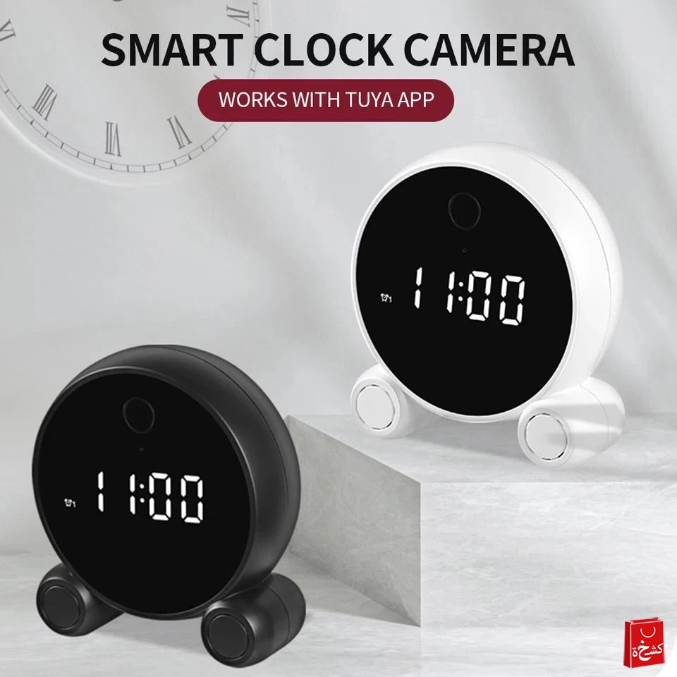 Smart Night Vision Clock Camera TUYA Security Multi-function 1080P Hd