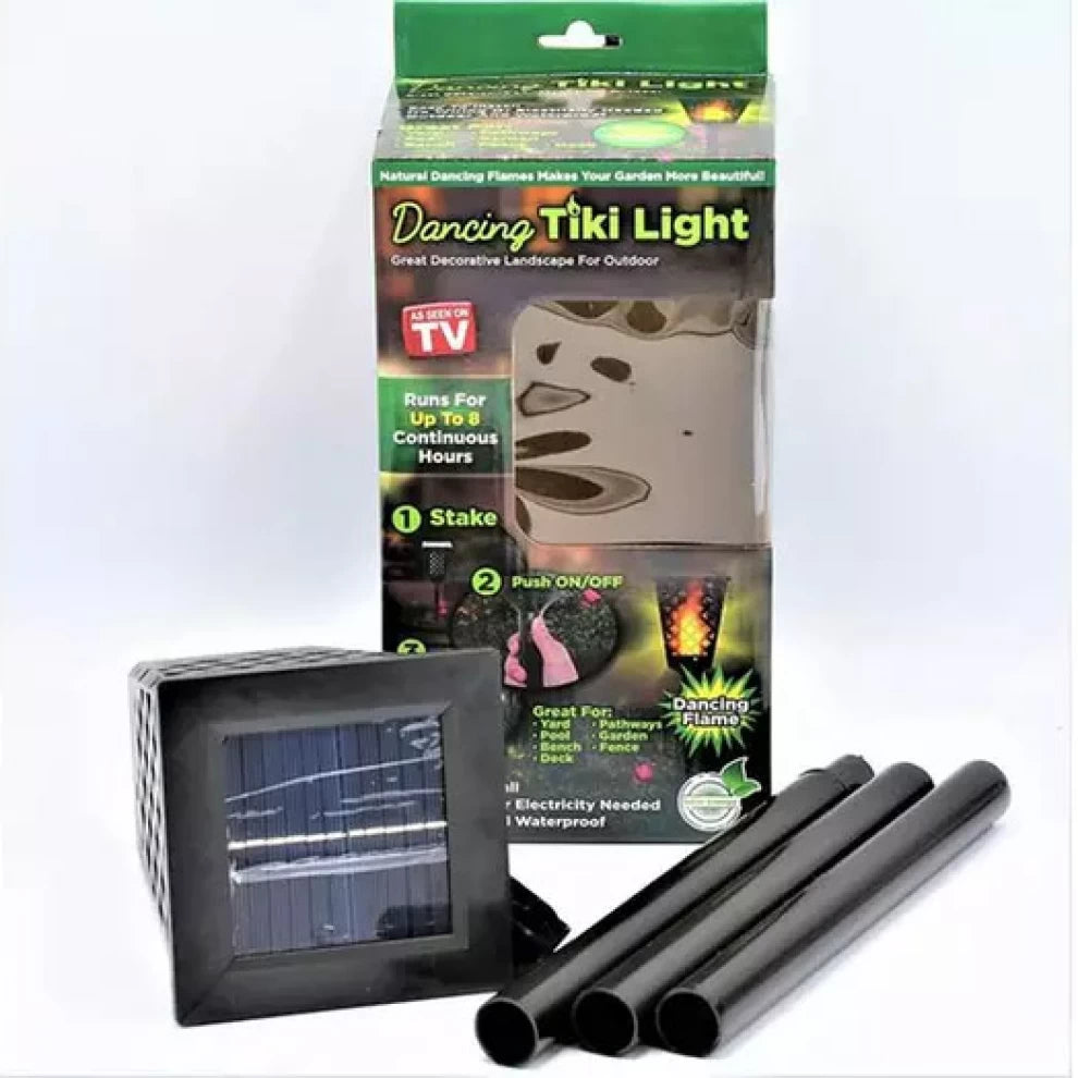 Solar Powered Dancing Tiki Torch Light