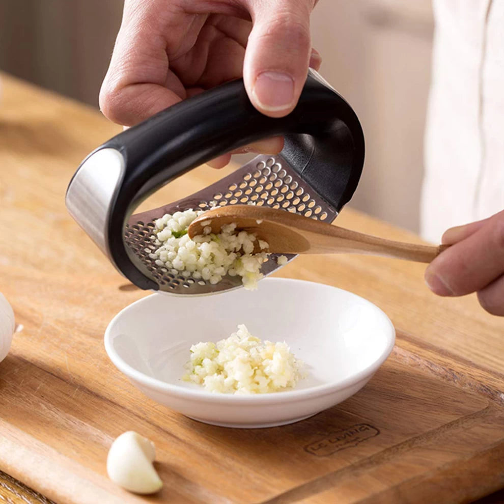 Stainless Steel Garlic, Ginger Presser Crusher for Kitchen