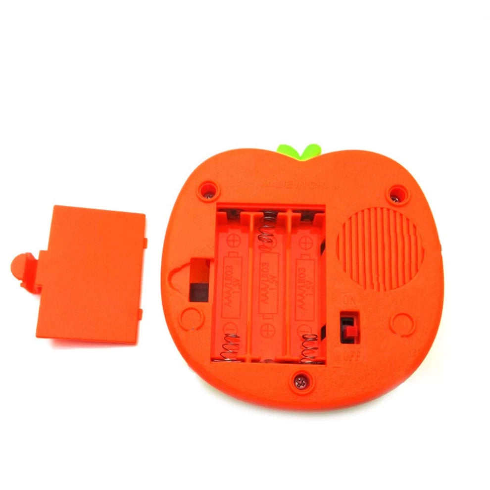 Apple Shape Learning Holy Quran Machine LED Light Projector Kids Educational Toy - Orange