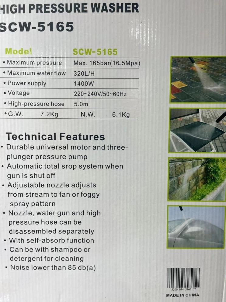 Sumo High Pressure Washer SCW-165