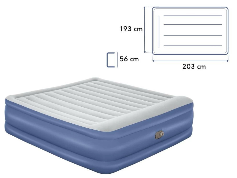 Bestway Inflatable Air Mattress Bed 203 x 152 x 46 cm