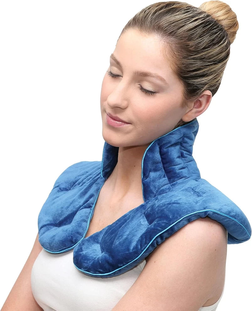 Calming Therma Comfort Weighted Hot Neck Shoulder Wrap-Microwave Pad