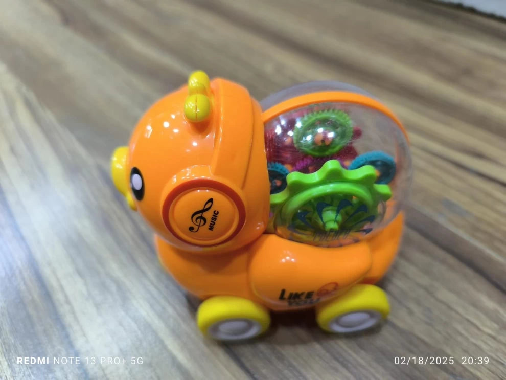 4-Wheel Cute Push-and-Go Friction Animal Car