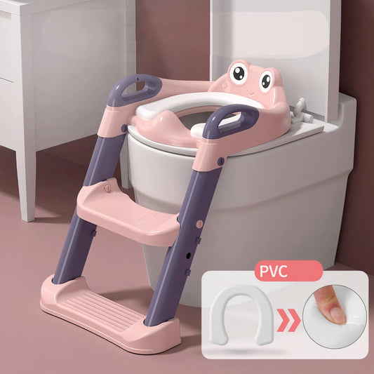 Baby Potty Training Toilet Seat with Step Stool Ladder Kids