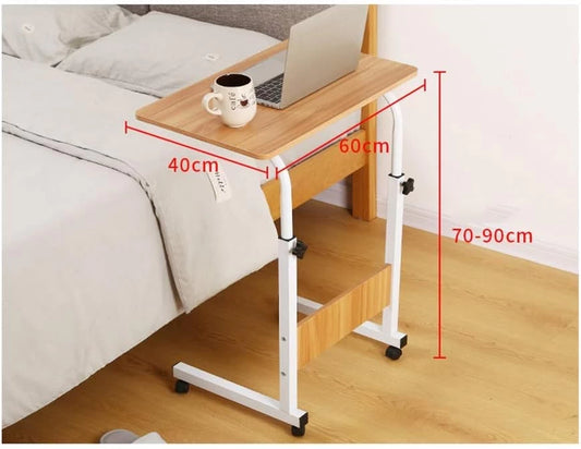 Adjustable Laptop Table Desk with Wheels Study/Work