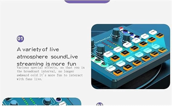 Sound Board Mixer Noise Reduction Streaming Audio Mixer Live Sound Mixer