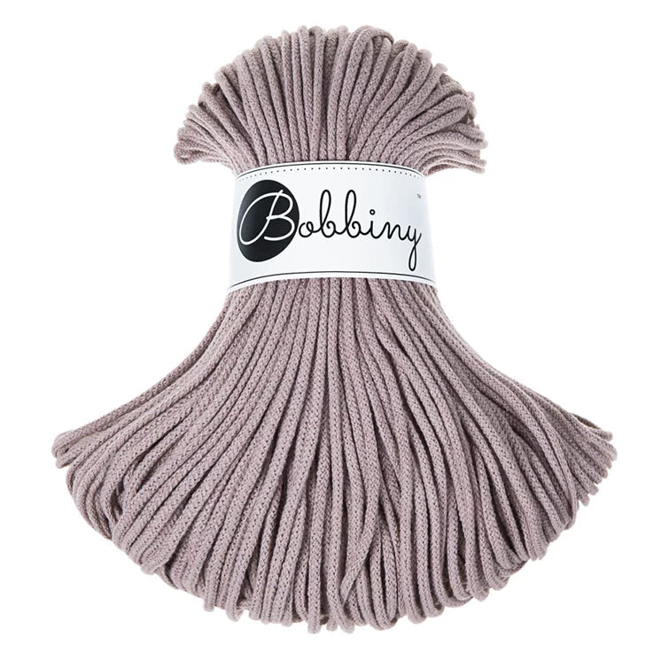 Bobbiny Premium Macramé Cord Yarn, Pearl, 3 mm.