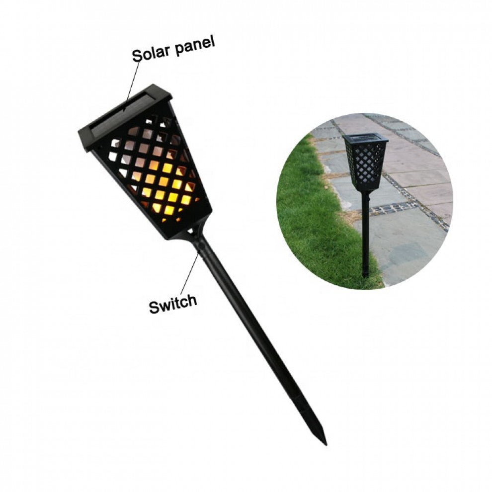 Solar Powered Dancing Tiki Torch Light