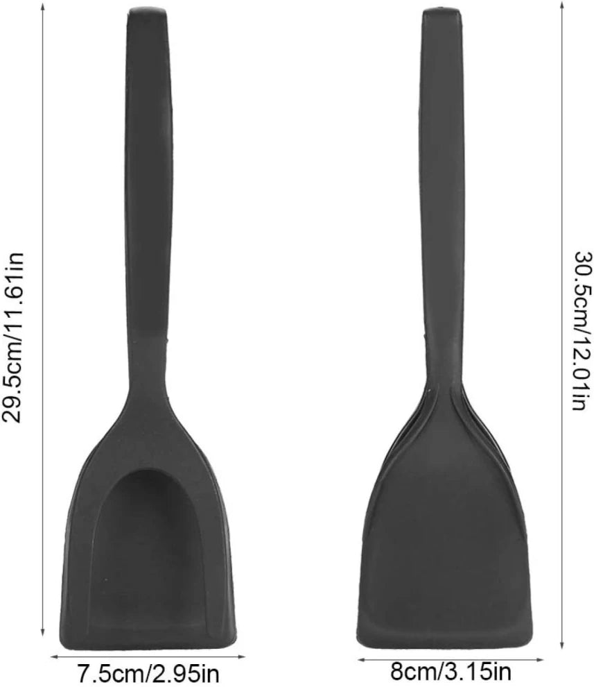2 in 1 Silicone Spatula Turner Heat-Resistant Non-Stick
