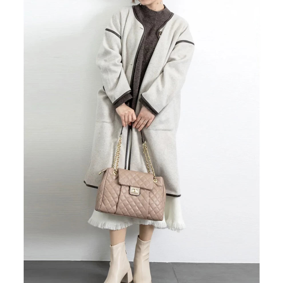 Stylish Women Shoulder Bag beige