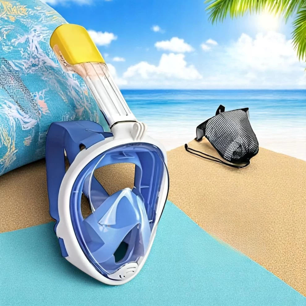 180° viewing Full Face Snorkeling Mask,  Panoramic View with Camera Mount