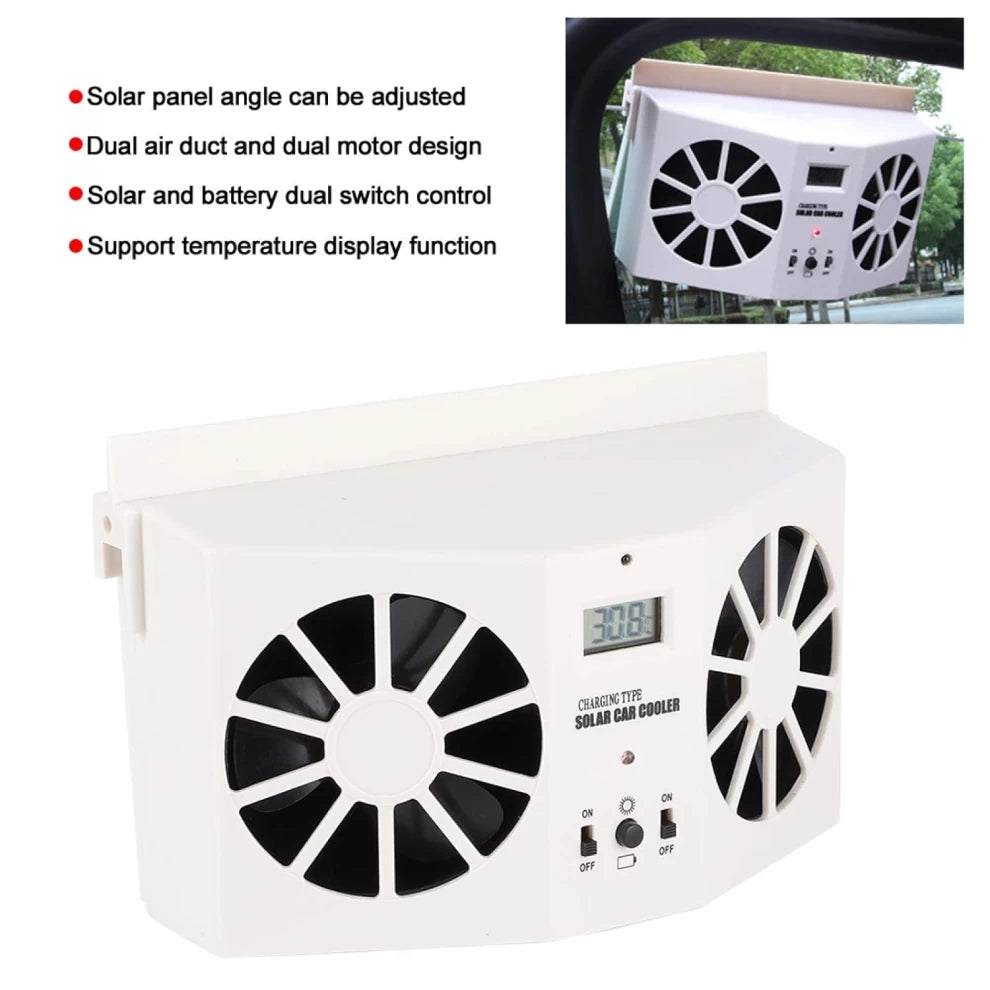 Car Solar Powered Cooler Fan