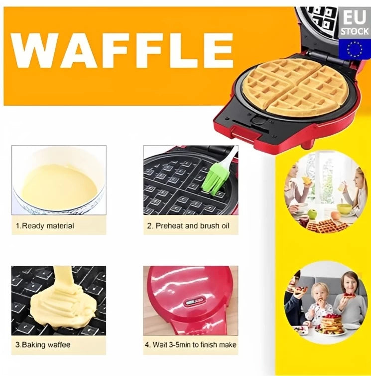 Sonifer 3 In 1 Electric Waffle,Donuts & Omelet Maker SF-6083