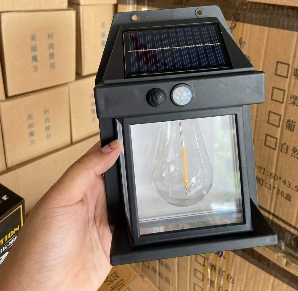 Solar Lights Outdoor, Wall Sconce Motion Sensor, 3 Lighting Modes
