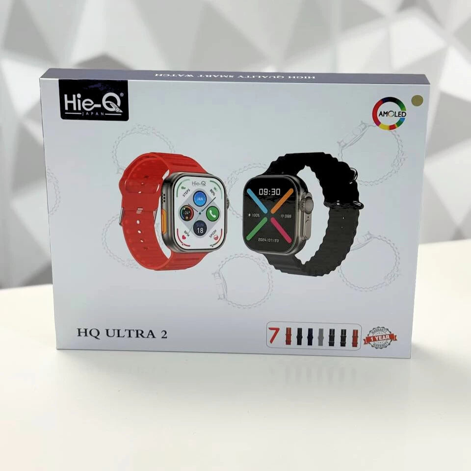 Smart Watch Ultra 2 Waterproof Japan Hie-Q - 7 Straps