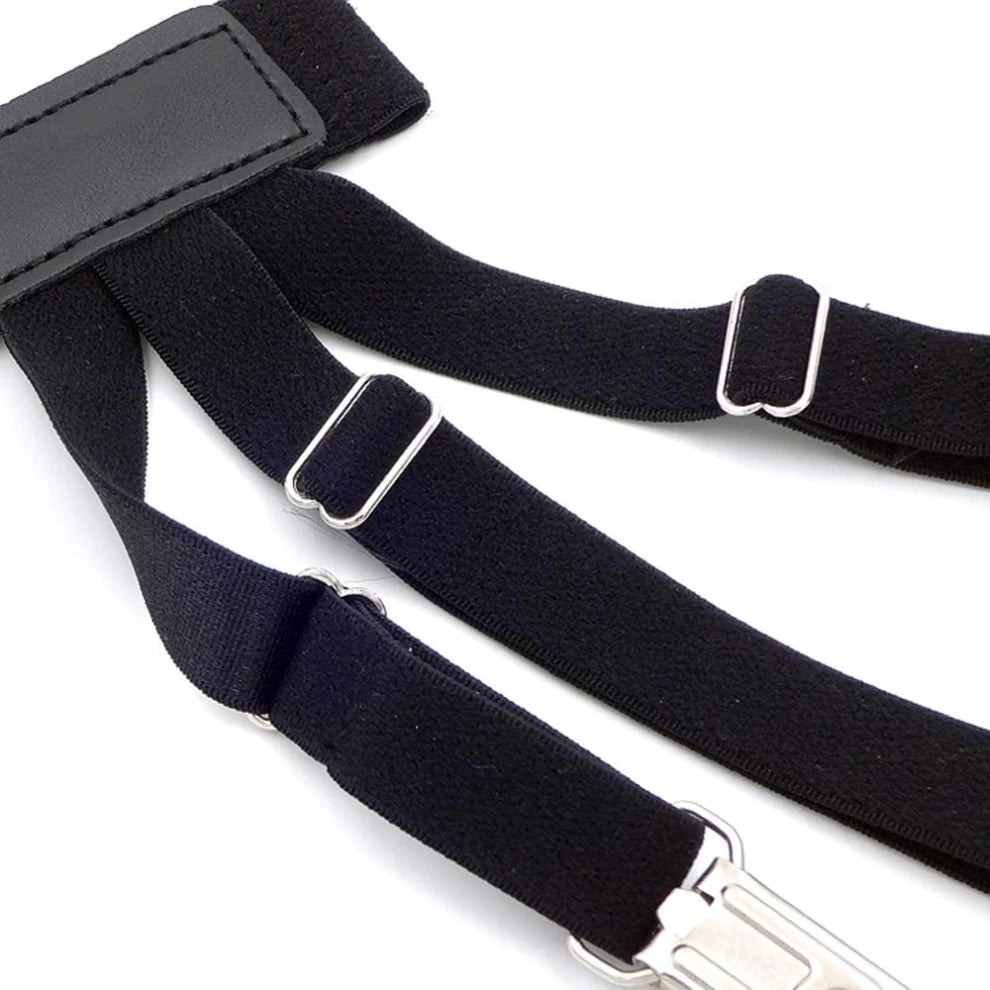 1 Pair Adjustable Elastic Shirt Stays Garter Holder