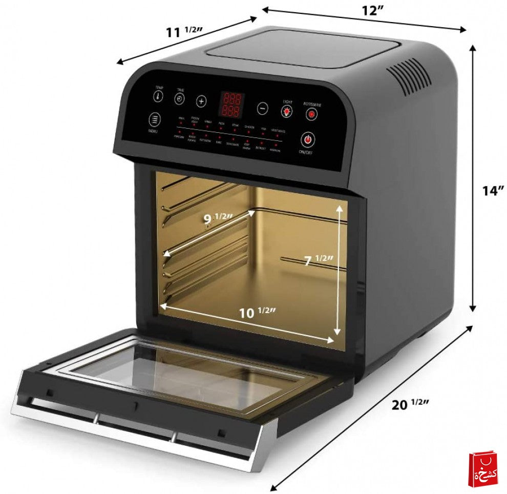 16 Function Royal Air Fryers – 12 Liter -9 Accessories