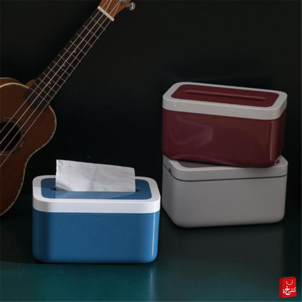 Tissue box with waterproof night light