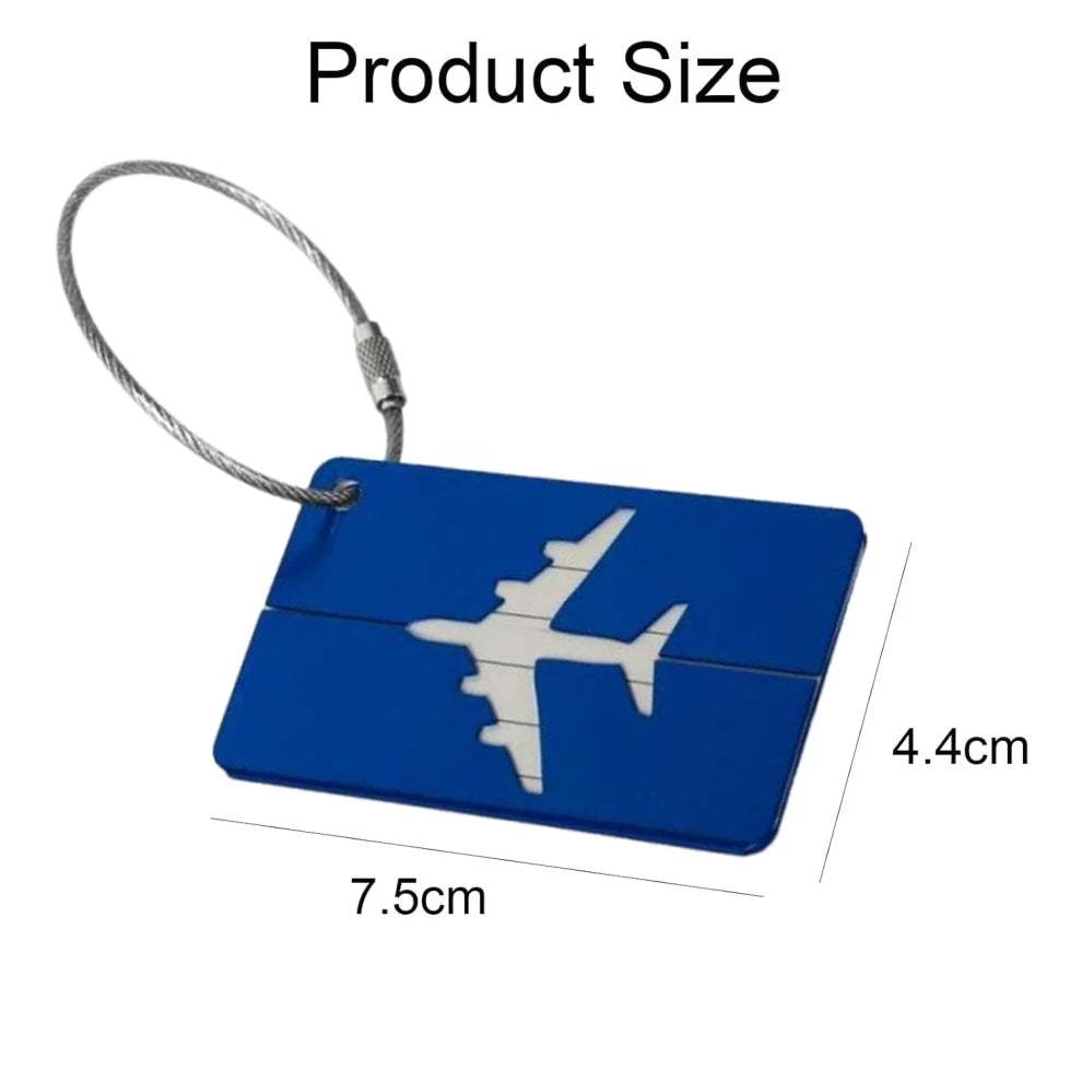 Aluminum Travel Luggage Tag Baggage Suitcase Bag Identity Address Name Labels B