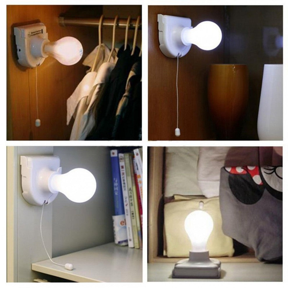 Bulb Cordless Battery Operated Home Cabinet Closet Night Light