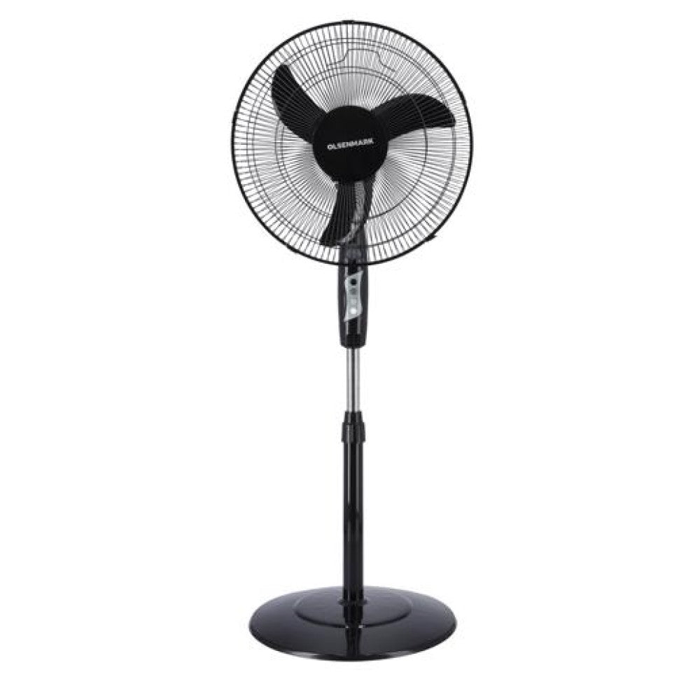 Stand Fan, 16 Inch - Strong Fan Guard - 5 Leaf Blades - Powerful