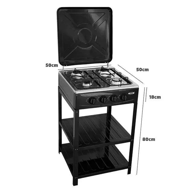 4-Burner Adjustable Tabletop Gas Stove | Compact & Powerful Cooking Solution