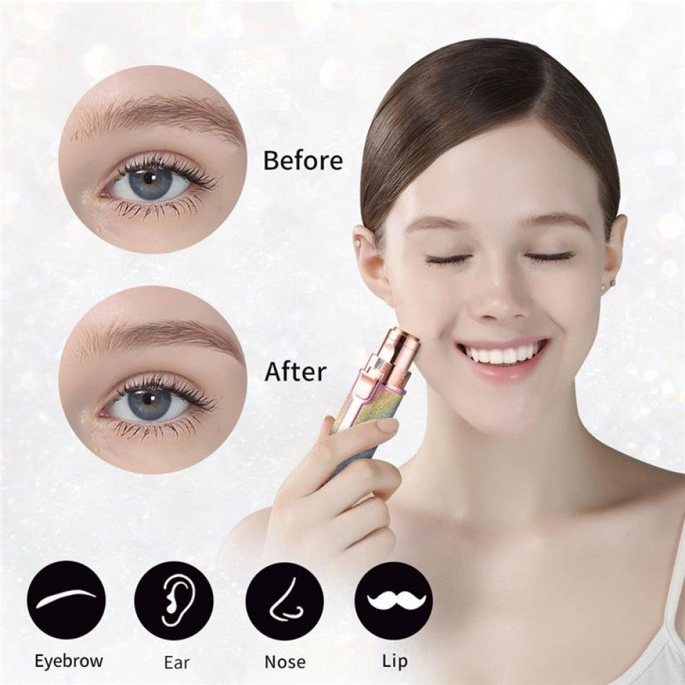 2 In 1 Electric Rechargeable Eyebrow Trimmer