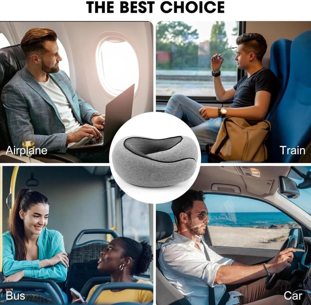 Travel Neck Pillow – Memory Foam Comfort for Every Journey