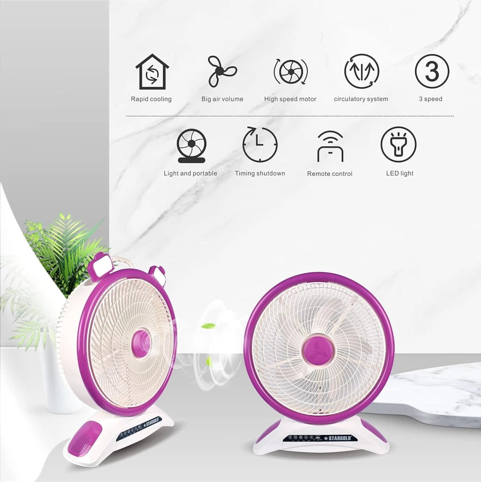 Sumo Rechargeable Table Fan 40W