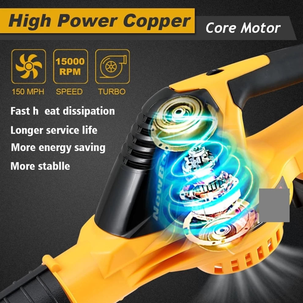 Speed Adjustable Powerful 5000W Cordless Leaf Blower