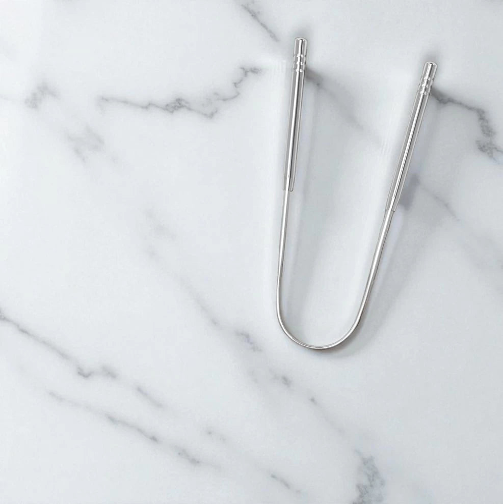 Stainless Steel Tongue Scraper for Oral Hygiene Cleaning