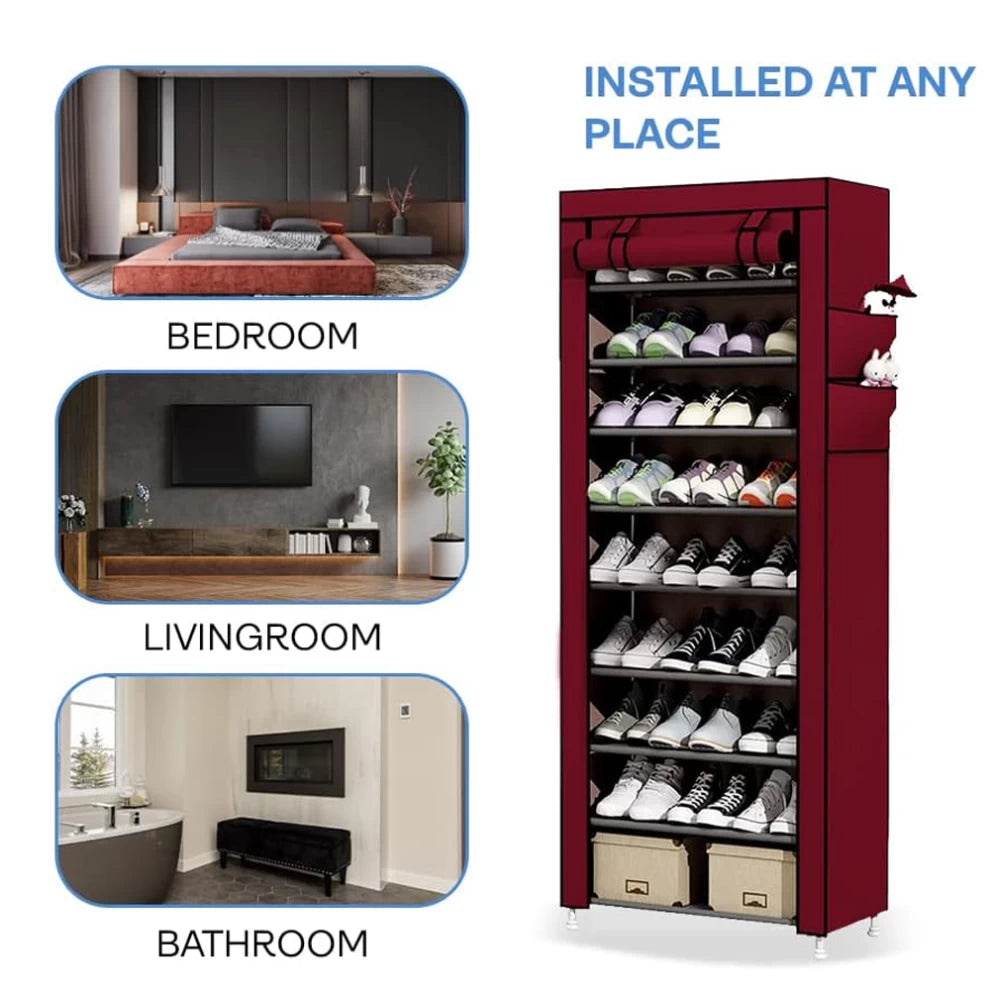 10Tiers Shoe Rack Storage Box
