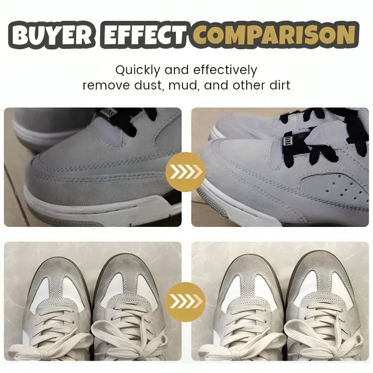 Suede Stains Fast with Shoe Cleaning Sponge