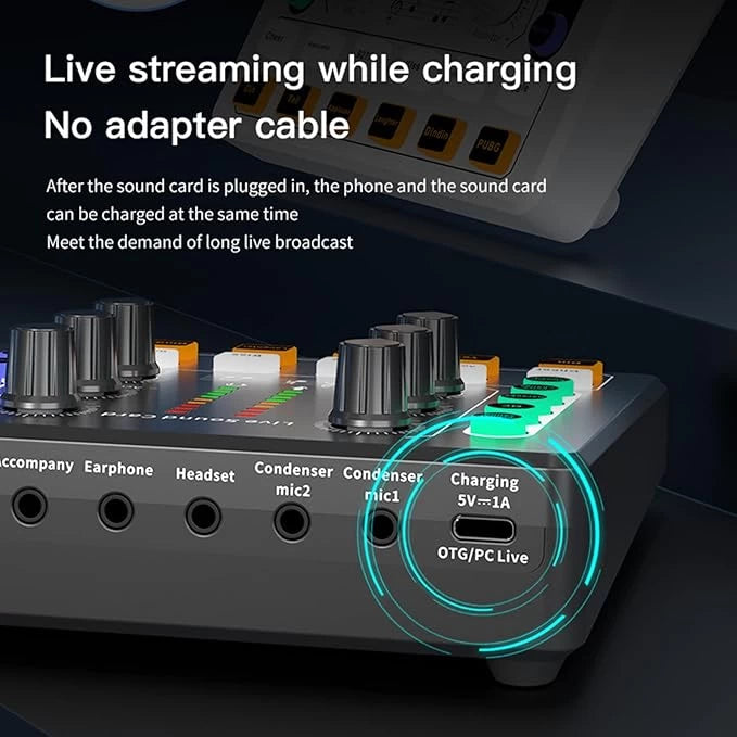 Sound Board Mixer Noise Reduction Streaming Audio Mixer Live Sound Mixer