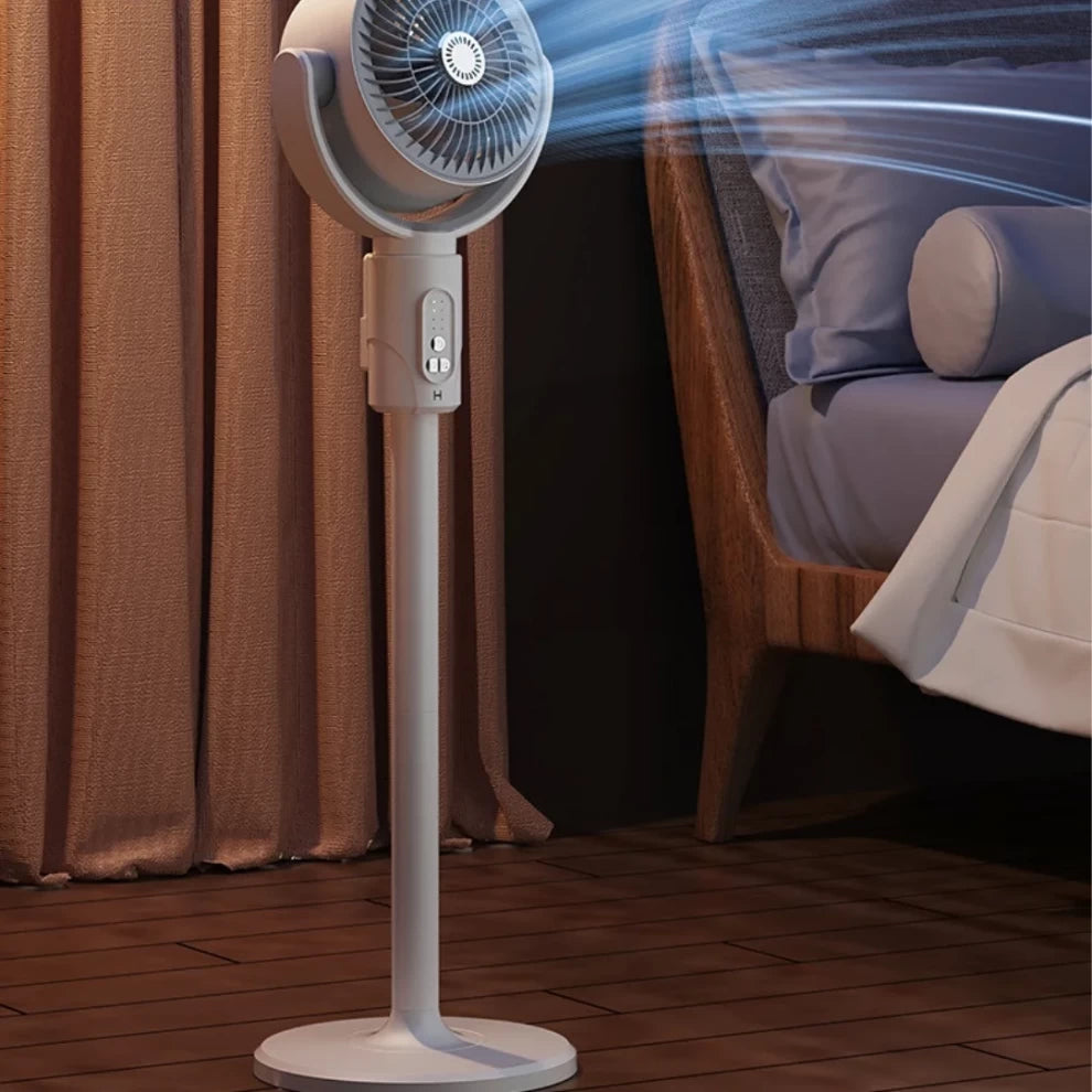 Standing 180° Circulation and Adjustable Height Fan with Remote Control (F1)